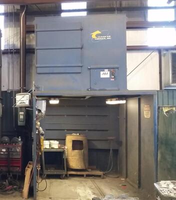 6,000 cfm Clean Air America Workstation 2000 DFC-12 Booth Dust Collector