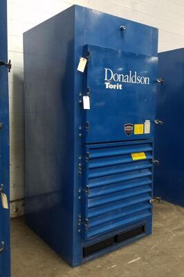 4,500 cfm Donaldson Torit #DWS-4 Booth & Backdraft Dust Collector