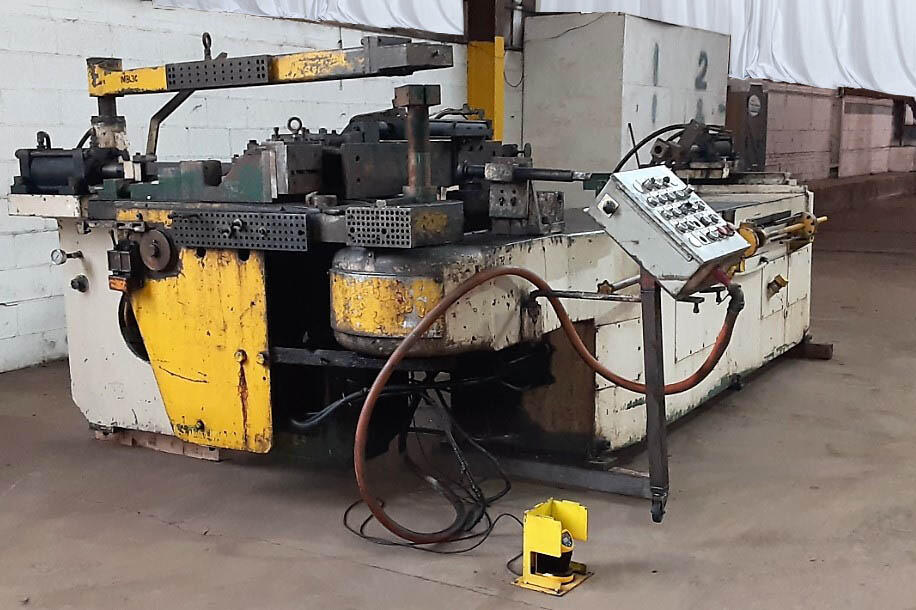 6" Pines #4 CNC Tube Bender with Overhead Tie, PDA, Mandrel, DAPD