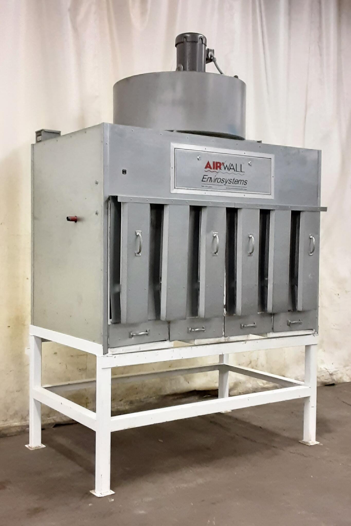 10,000 cfm Envirosystems Air Wall Systems #100MD Booth & Backdraft Dust Collector